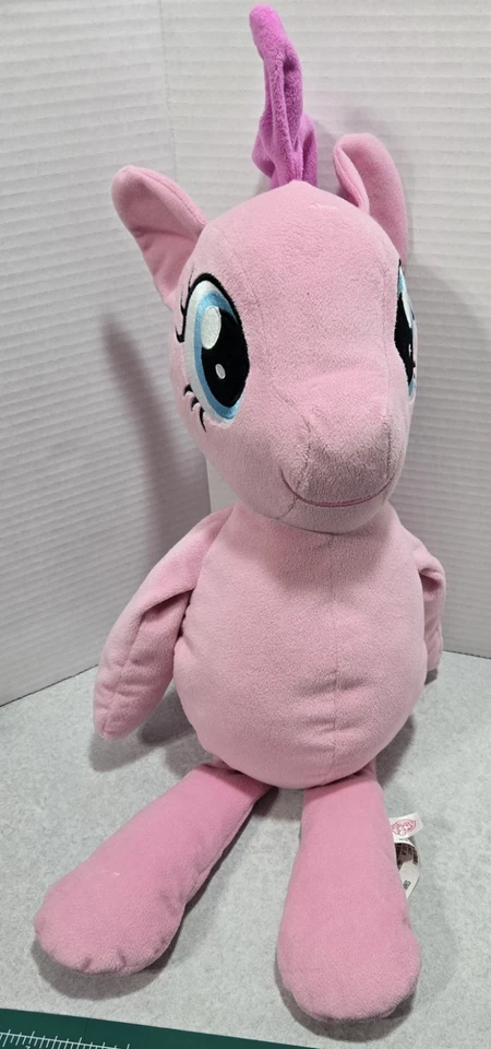 My Little Pony 2016 Pinkie Pie 毛绒 Aurora Wold 粉红色 孩之宝填充动物玩具 — 第 2/4 张图片