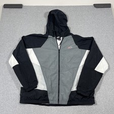 Nike Sportswear Sz XL Windrunner Heritage Black White Colorblock Hooded Jacket