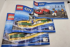 LEGO City Harbor 60119 Ferry - Complete with Manuals, Retired, No Box