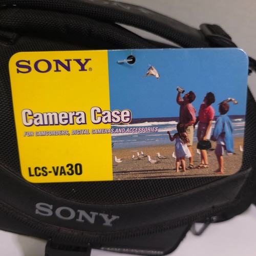 Sony Handycam LCS-VA30 schwarz weiche Kameratasche 4 Taschen mit Etikett & Gurt NEU - Bild 2 von 11