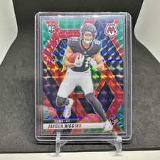 2025 Panini Mosaic Rookies Jayden Higgins Choice Red &Green Mosaic Rare Texans