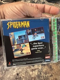 Spider-Man Sony PlayStation 1 PS1 CIB VG Disc W/Manual/Case Cracked
