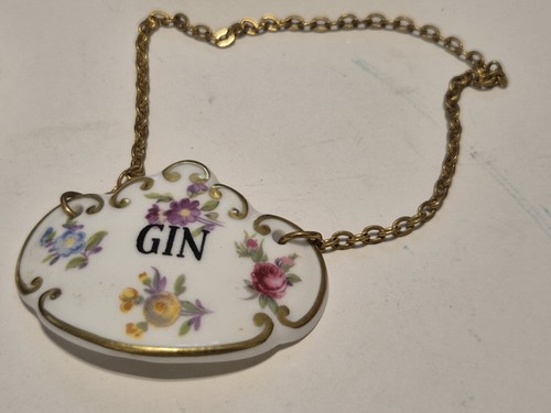 3 Vintage Hammersley England Porcelain Gin, Sherry & Brandy Decanter Tag - Picture 2 of 16