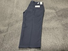 Haggar Pants Mens Size 42X29 Blue Cool 18 Performance Polyester Flat Front NEW