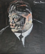 Francis Signed British Expressionist Oil Painting on Canvas - Surreal Art