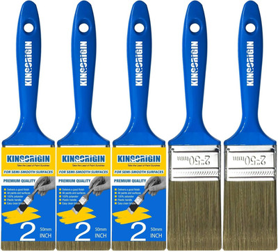 King Origin Versatile Paint Brush Set, 5 Pack, 2 Inch Paint Brushes, Small Paint