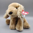 VINTAGE Retired 1996 TY Beanie Baby Cocker Spaniel Dog Corky Large 10" w Tag