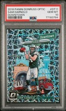 SAM DARNOLD 2018 DONRUSS OPTIC DOWNTOWN ROOKIE CASE HIT #DT-11 PSA 10 GEM MINT