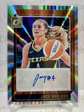 2025 Donruss WNBA Signature Holo Laser #SS-JS Jacy Sheldon Auto Conn Sun