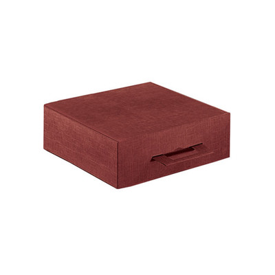 Box Cellar 3 Bottles 34x28x9cm (10) Bordeaux Silk  Vertecchi Selection.