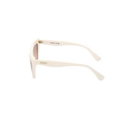 Max Mara LOGO14 MM0063 21G White Cat Eye Plastic Sunglasses  display picture 2