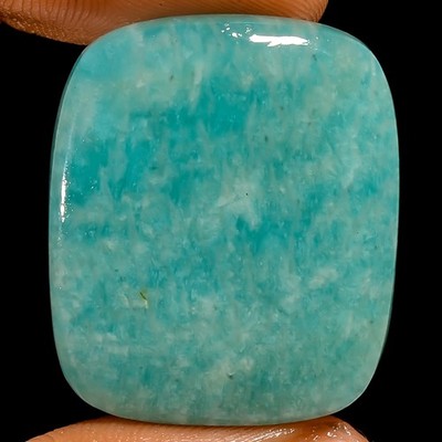 100% Natural Amazonite Radiant Shape Cabochon Gemstone 42 Ct. 29X25X5 mm UG-3761
