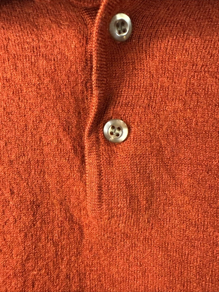 Vintage W H Belk Fine Italian Merino 100% Wool Women's XL Polo Longsleeve - Image 4 of 4
