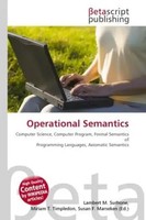 Lambert M. Surhone (U. A.) | Operational Semantics | Taschenbuch | Englisch