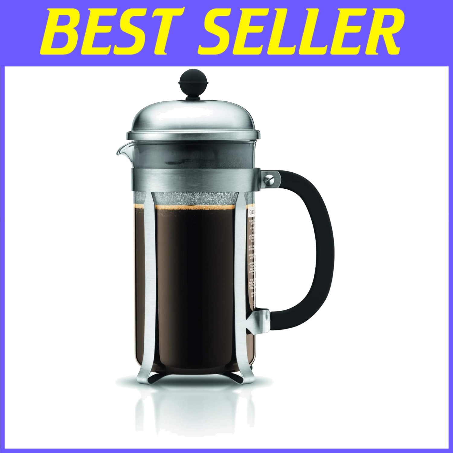 Chambord French Press - Brushed Stainless Steel