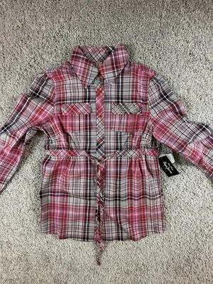 NUEVO CON ETIQUETAS Camisa Pepe Jeans Gráfica Abotonada Mujer’s Talla Pequeña Deadstock Años 90’s De Colección - Imagen 1 de 4