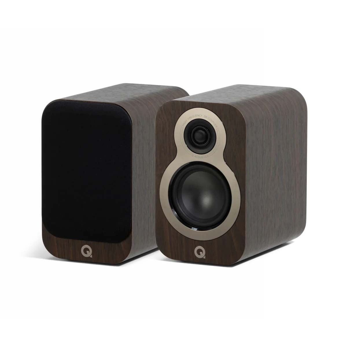 Q Acoustics 3010c Bookshelf Speakers - Walnut
