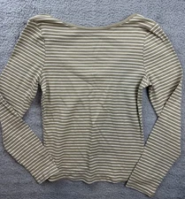 Universal Thread Shirt Womens Large Long Sleeve Crewneck Stripe Casual Top