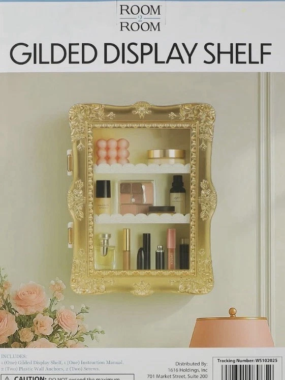 TikTok Viral Room2Room Five Below Gilded Display Shelf, Gold, Brand New
Opens in a new window or tab