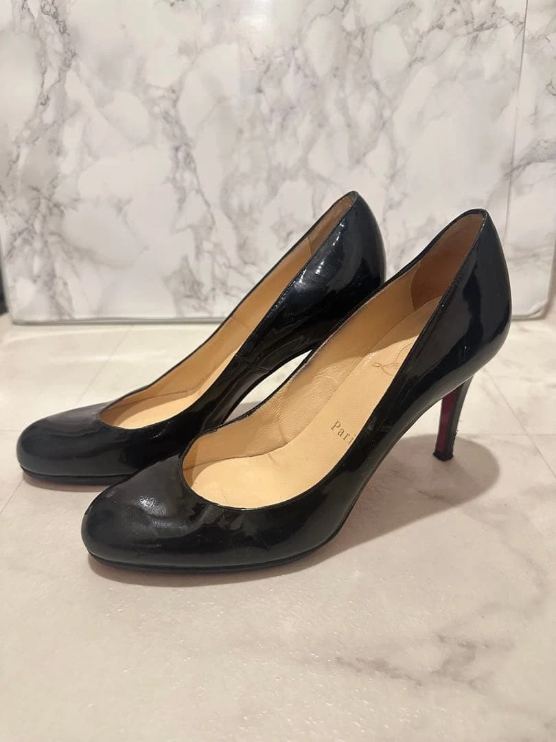 Christian Louboutin Women's Patent Leather Pump Casual Heels for