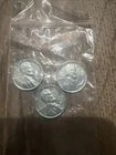 1943 Steel Pennies.  WWII Wartime Cent in Uncirculated Condition.  Lot Of 3