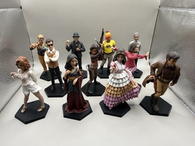 Lot of 11 Firefly QMx Mini Masters Figurines w/ Bases 7 Have Boxes 2 Base Damage
