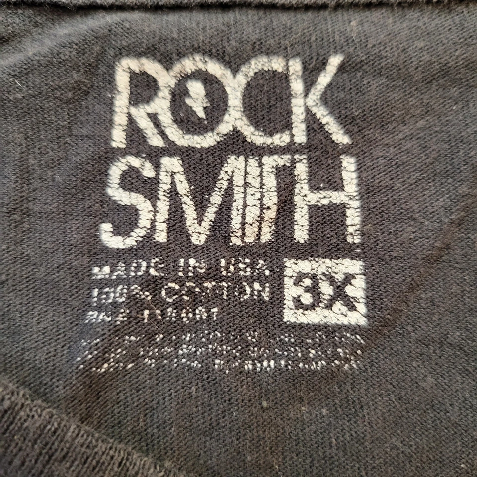 Camiseta Notorious B.I.G Crown Rock Smith Talla 3XL Negra Manga Corta Foto 3 de 4