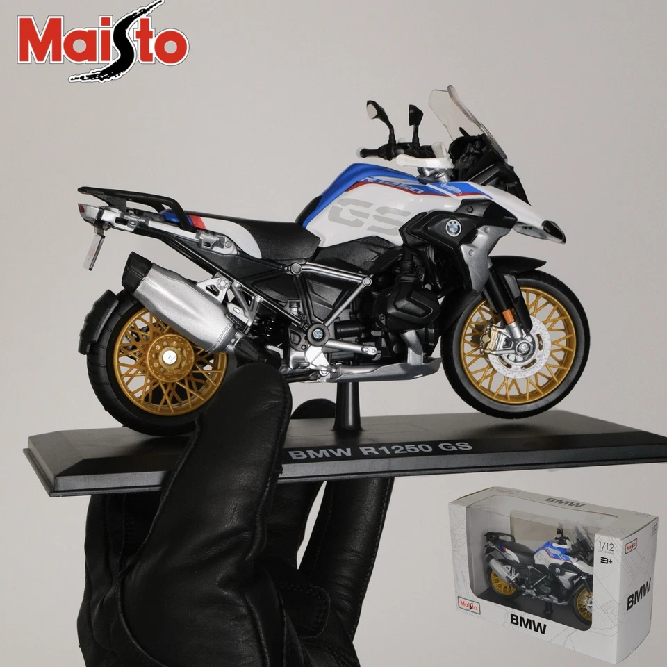 BMW R1250 GS 2020 1:12 Maisto Die Cast Modellino Dettagliata - Immagine 3 di 4