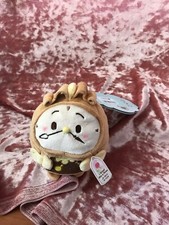 Disney Ufufy Beauty and the Beast Cogsworth Scented Rose Plush 4.5" NWT H-109