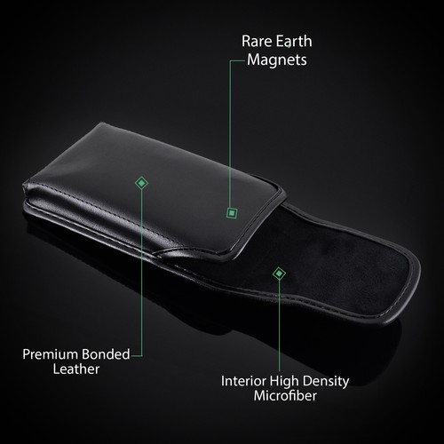 iPhone 8 Plus iPhone 7 Plus funda con clip de metal cuero tortuga vertical - Imagen 10 de 12