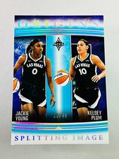 2024 WNBA Origins Basketball Teal Splitting Image Jackie Young Kelsey Plum /49