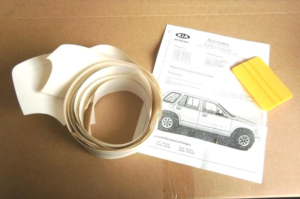 Оригинальный лот из 5 графических наборов для корпуса Kia Sportage EX 8 шт. булавочные полосы UP980AY014C3 - Изображение 3 из 4