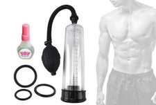 mens Vacuum penis-pump for Male Penile Erection Enlargement Enhancment ED Rings
