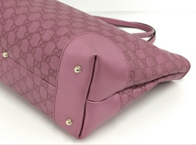 GUCCI Sima Tote Bag Shoulder Bag Handbag Leather Pink 269956 GUCCI Sima Tote Bag Shoulder Bag Handbag Leather Pink 269956