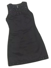Women's LAUNDRY by Shelli Segal Sz 2 Black Jeweled Detail LBD Sleeveless Dress