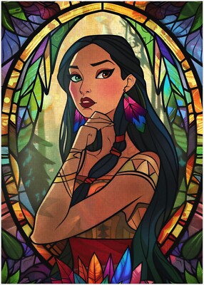Glasmalerei Pocahontas Puzzle 300/500/1000 Teile
