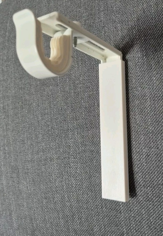 Set of 4 Ikea BetyDlig Grey Curtain Rod Holders Bracket Wall Mount eBay
