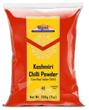 Rani Kashmiri Chilli Powder (Deggi Mirch, Low Heat) Ground Indian Spice 7oz 