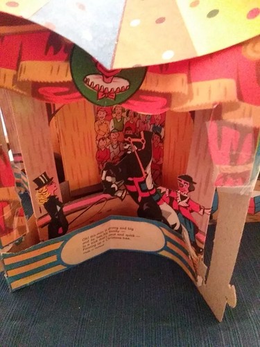 Big Top Circus 1950 Popup Children's Book From Holland RARE 3D Pop Up Read Old - Picture 4 of 9