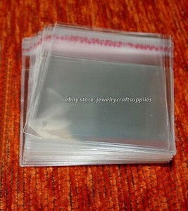small clear plastic pouches