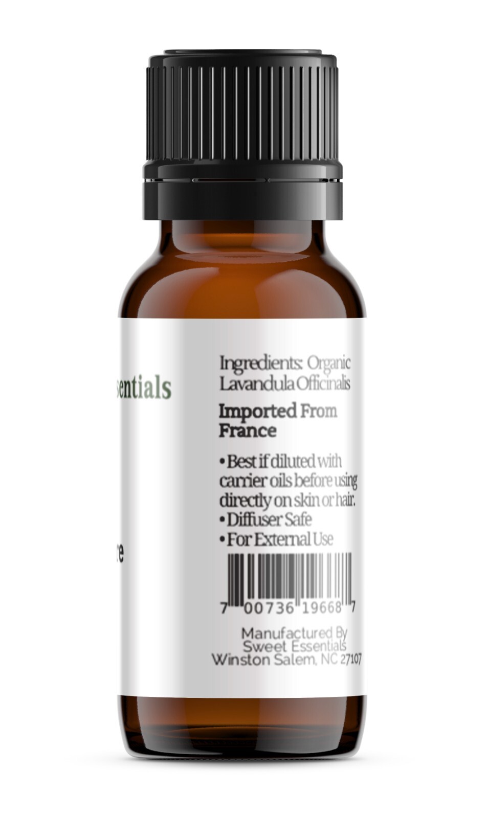 Premium Organic Lavender Essential Oil, 10ml, Imported From France, 100% Pure