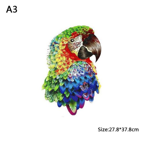 Wooden Jigsaw Puzzles Unique Animal Shape Adult Kids Birthday Gift Home Decorate - Picture 42 of 62