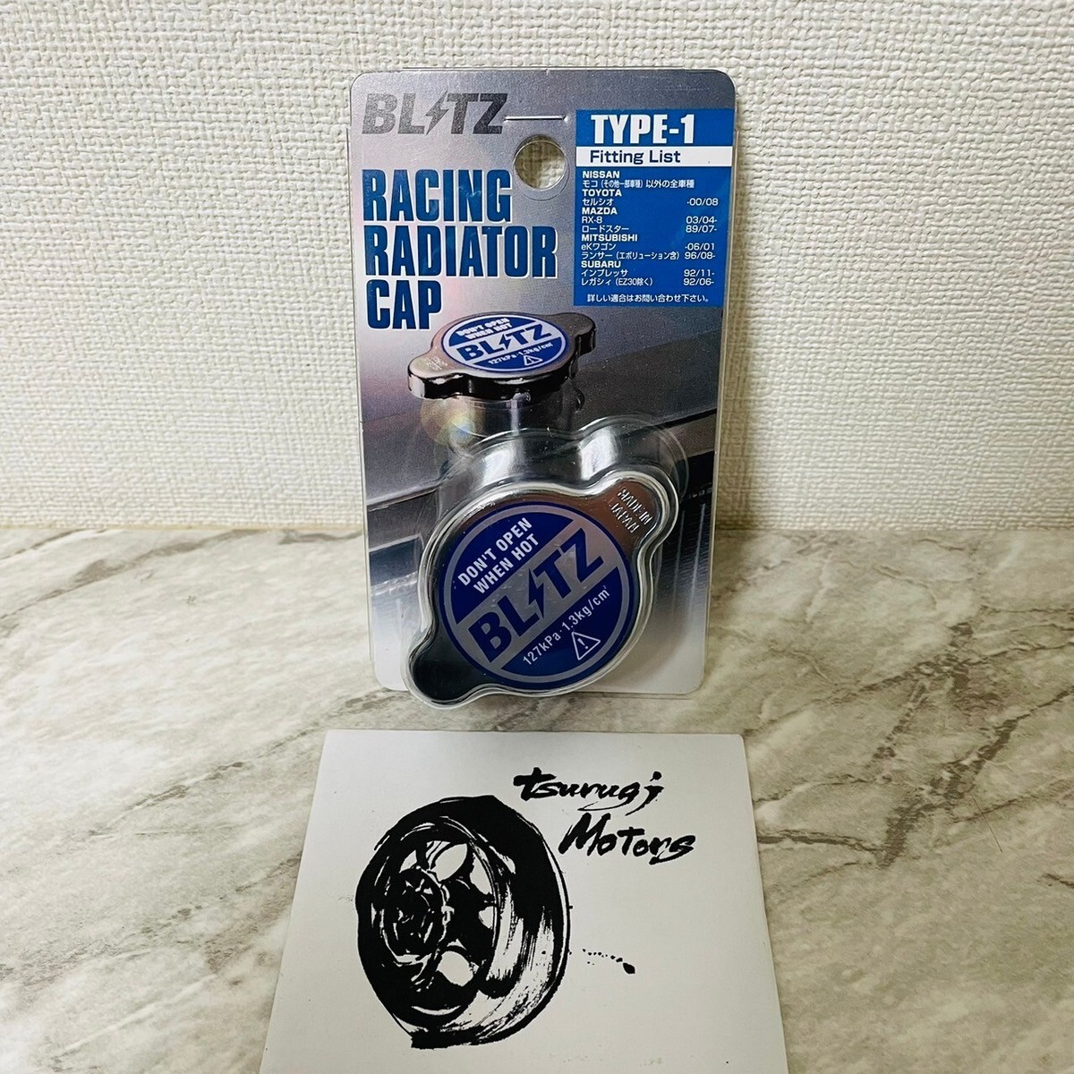 BLITZ 18560 Racing High Pressure Radiator Cap Type 1 Blue Genuine
