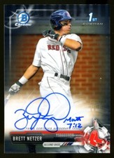 2017 Bowman Chrome Draft BRETT NETZER Auto/Autograph RC Boston Red Sox