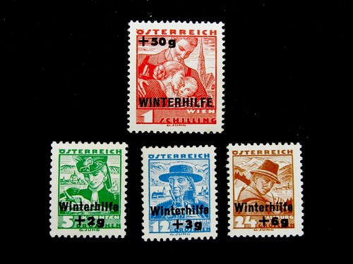 nystamps Austria Stamp # B128-B131 Mint OG NH A18y138