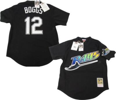 New 1998 Wade Boggs #12 Rays Mens Mitchell & Ness Authentic Batting Jersey $100