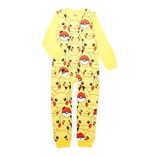 Pokemon Long Sleeve Sleeper Blanket Pajama Boy Size 8 10/12