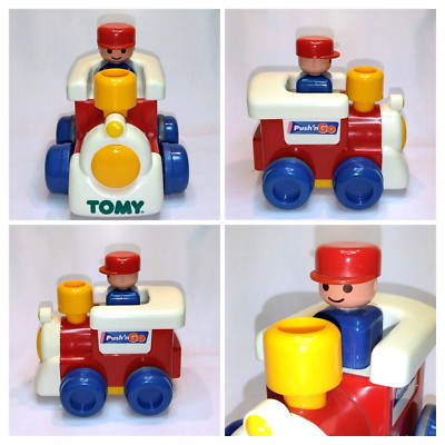 TOMY Push N Go  Train. Classic Toy. Still takes off fast. Vintage 90's, EUC