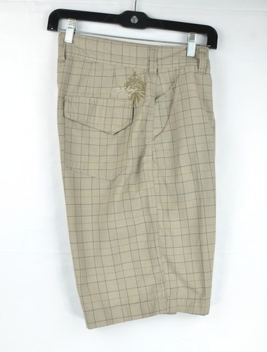 Pantalones Cortos Billabong Para Hombre Talla 28 Chino Frente Plano Informales Beige Logo Bordado - Imagen 9 de 9