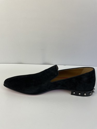 Christian Louboutin Marquees Black Velvet Loafer Men’s Size 45/US 12 - Picture 6 of 17